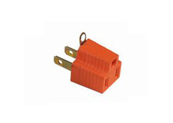 Пластиковый ODM оранжевое 2pin OEM к переходнику электрической штепсельной вилки 3pin